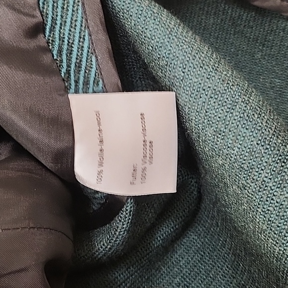 AKRIS Punto Green  100% Wool Full Zip Jacket Sz 42 US 10 - Picture 17 of 17